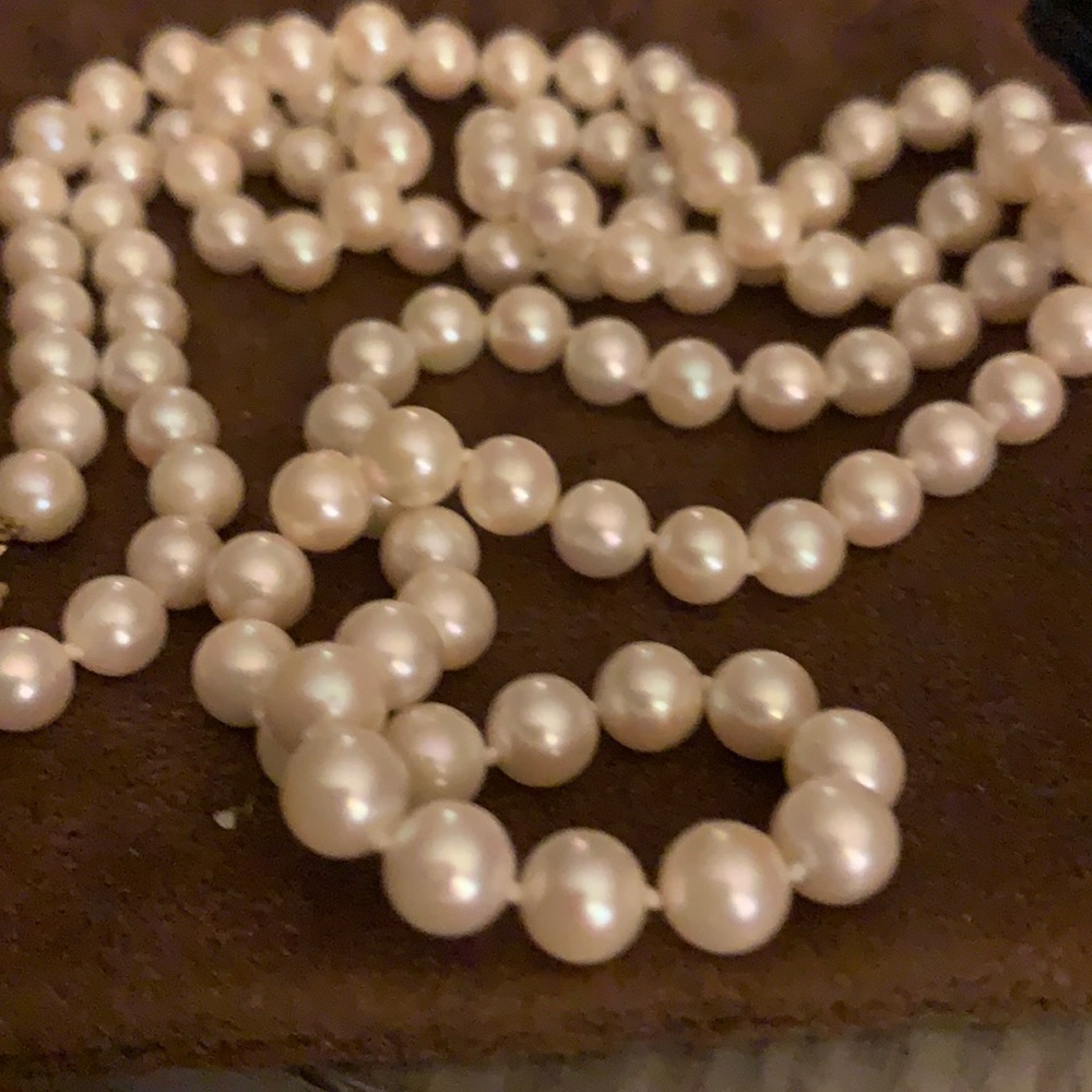 MikiMoto pearl necklace.